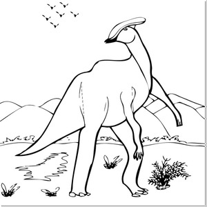 Khủng Long Parasaurolophus