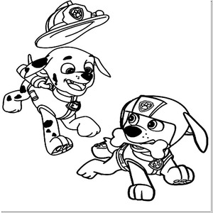 Paw Patrol Marshall Và Zuma